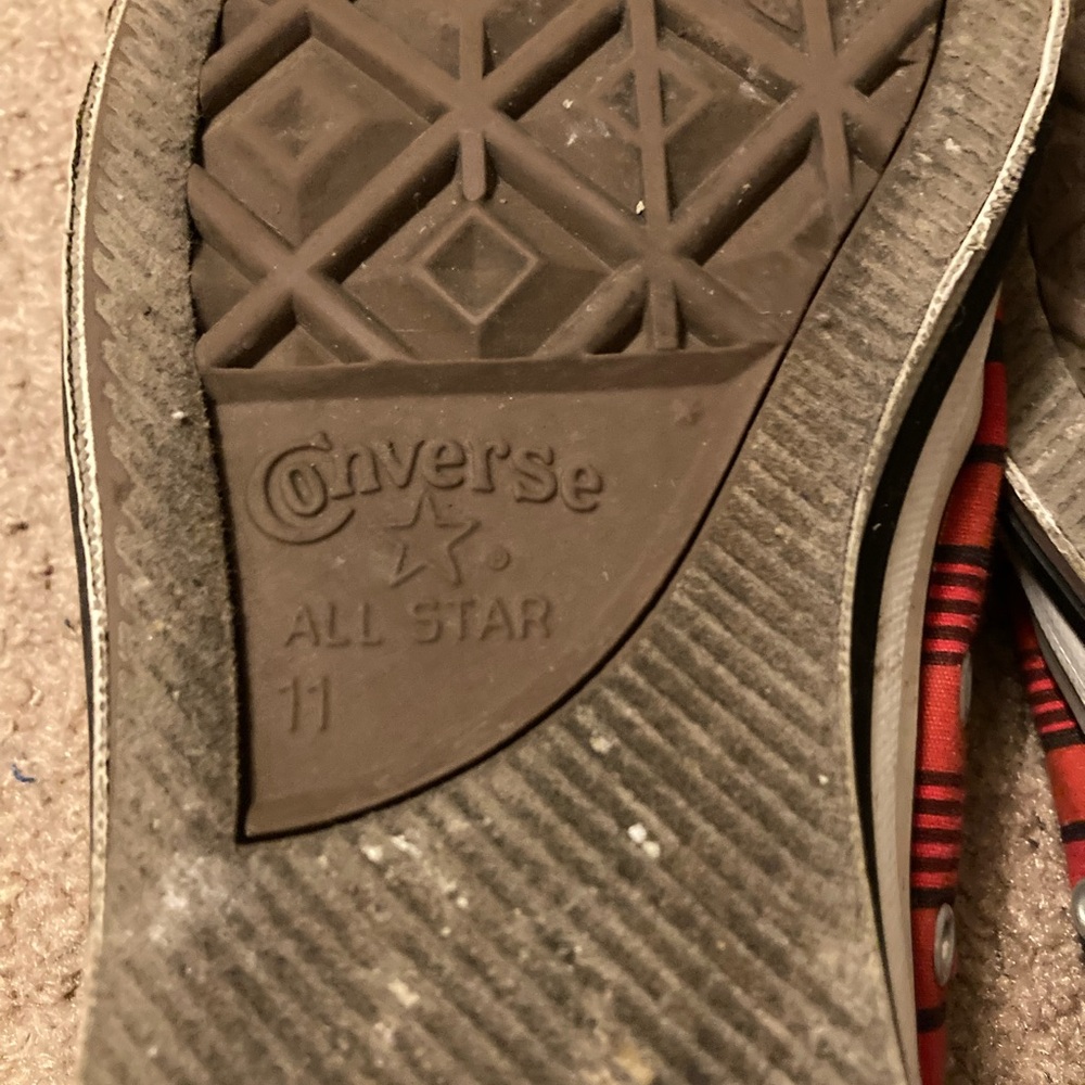 Converse Red Canvas Sneakers - Picture 6 of 6